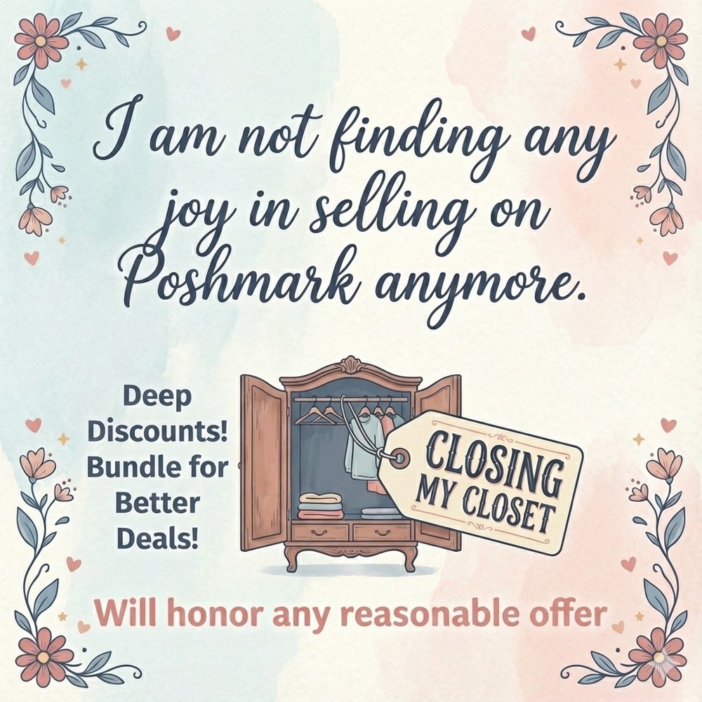 Closet Clear Out Sale - Deep Discounts on All Items